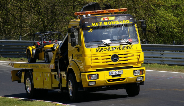 remorquage d'une voiture